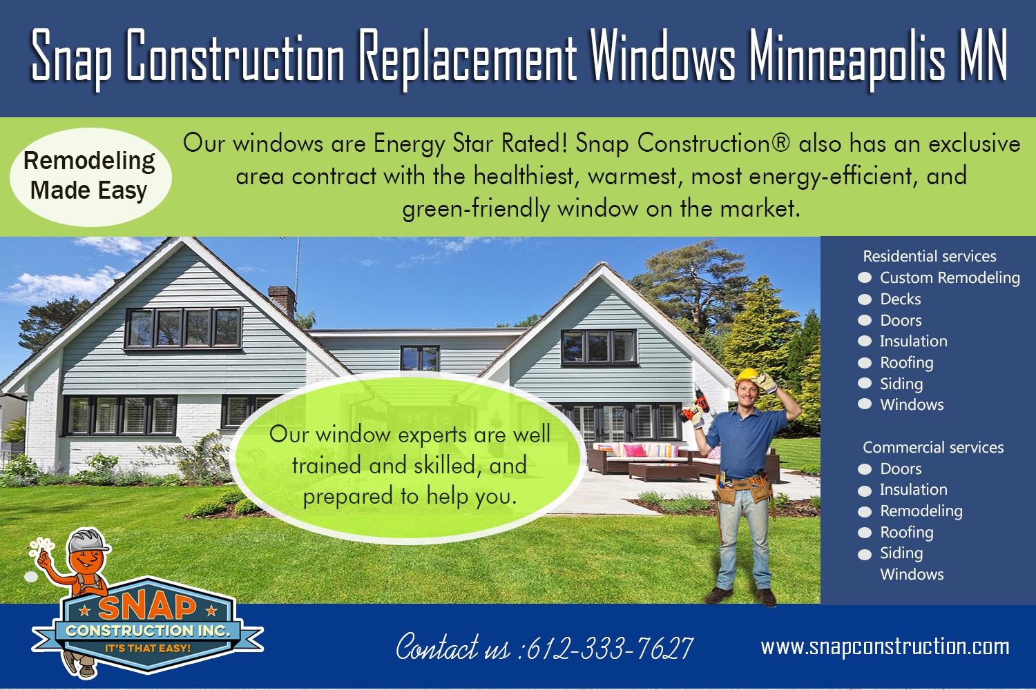 Snap Construction window glass replacement minneapolis