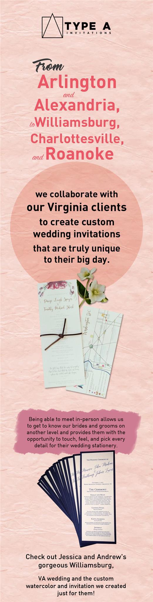 Choose from Type A Invitations, LLC.’s Stylish Wedding Stationery