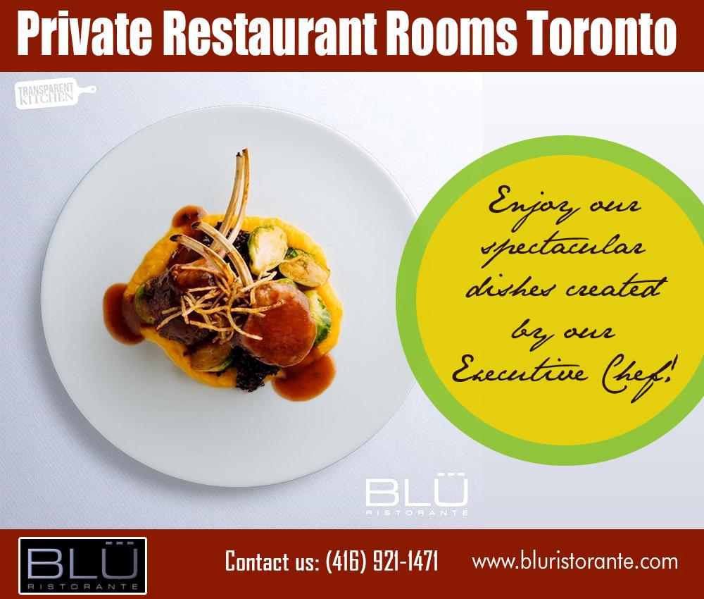 Private dining Toronto