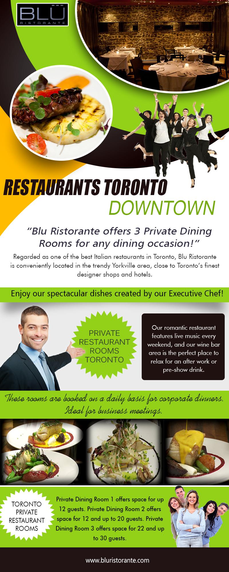 Toronto private restaurant rooms