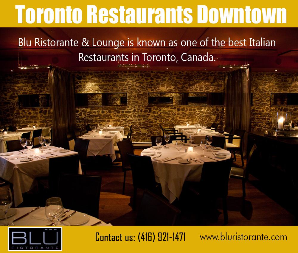 Toronto restaurants Downtown