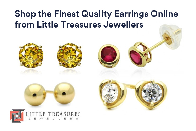 Shop the Finest Quality Earrings Online from Little Treasures Jewellers