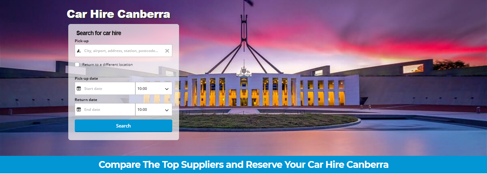 Car Hire Canberra airport