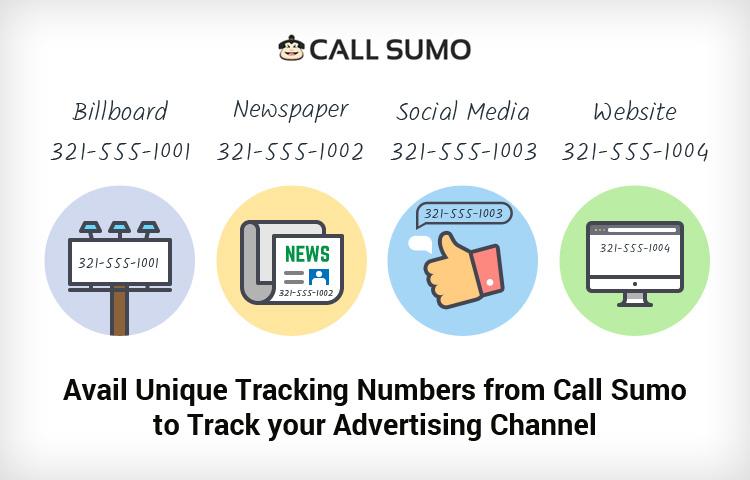 Avail Unique Tracking Numbers from Call Sumo to Track your Advertising Channel
