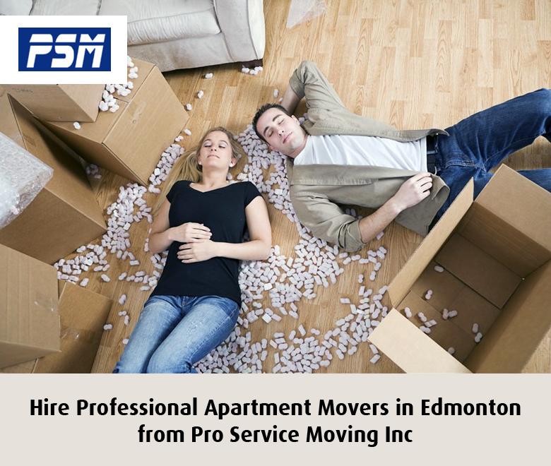 Hire Professional Apartment Movers in Edmonton from Pro Service Moving Inc