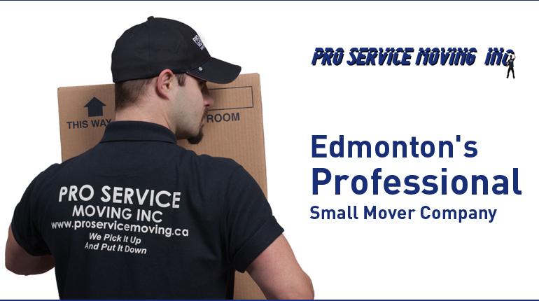 Pro Service Moving Inc - Edmonton's Professional Small Mover Company