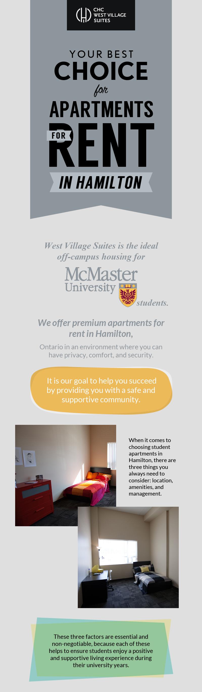 West Village Suites - Your Best Choice for Apartments for Rent in Hamilton