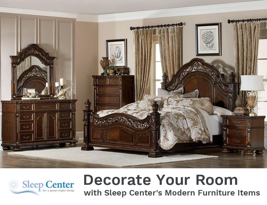 Decorate Your Room with Sleep Center’s Modern Furniture Items