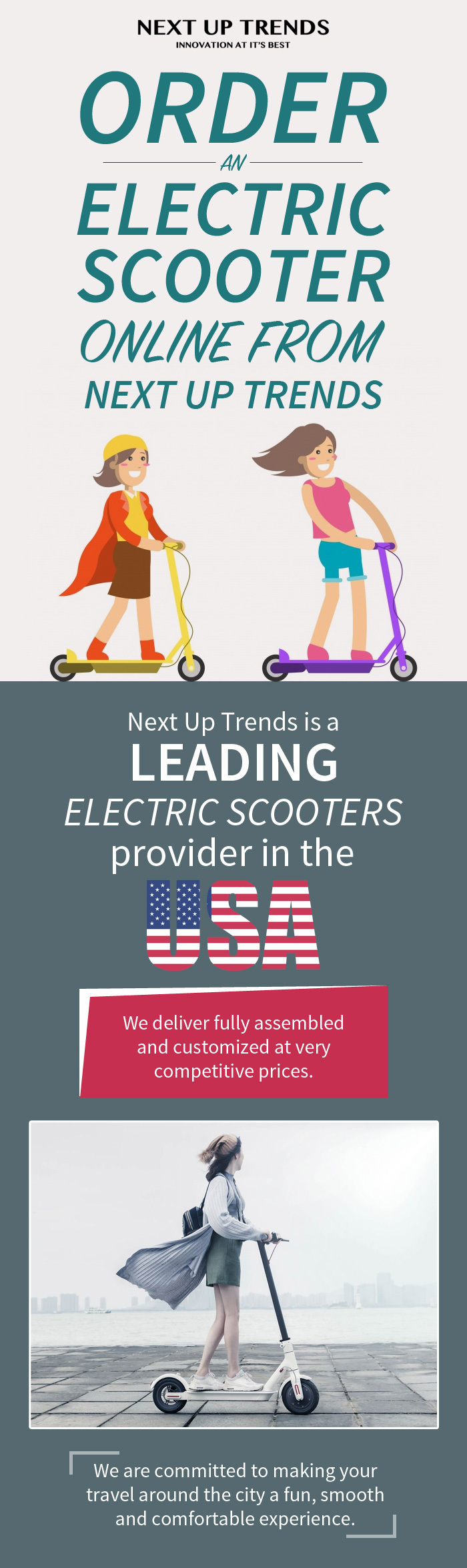 Shop your Favourite Electric Scooters Online from Next Up Trends