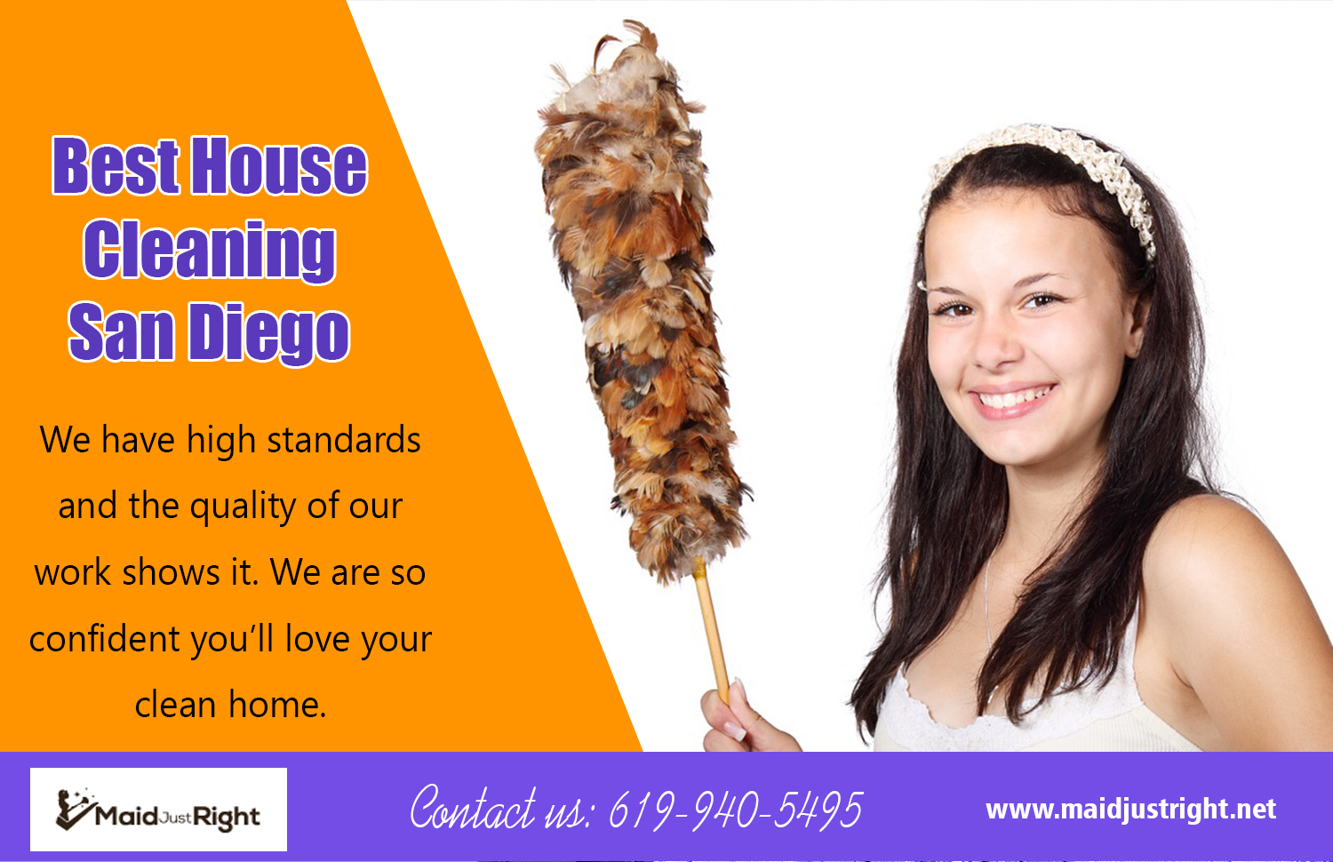 Best House Cleaning San Diego | Call Us - 619-940-5495 | maidjustright.net