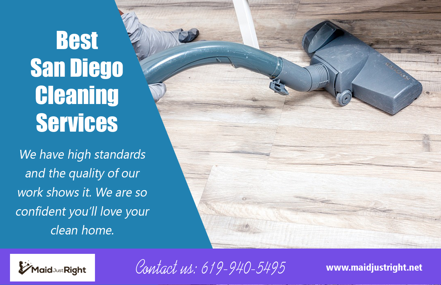 Best San Diego Cleaning Services | Call Us - 619-940-5495 | maidjustright.net