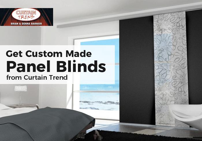 Get Custom Made Panel Blinds from Curtain Trend