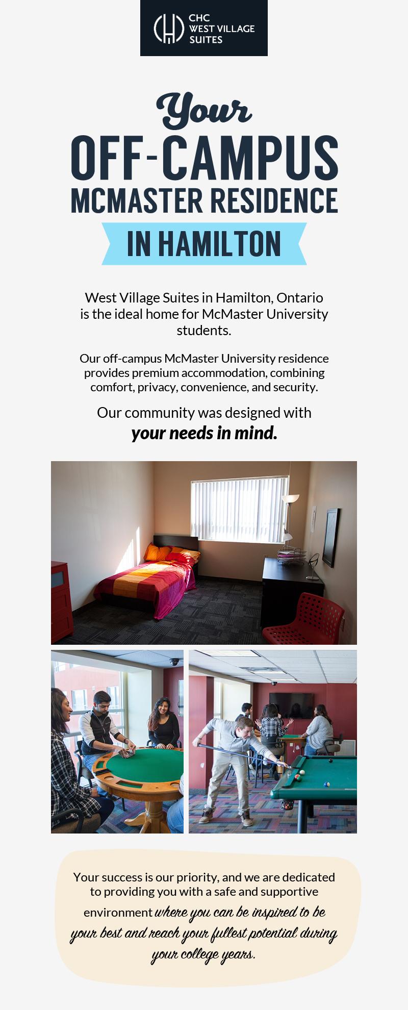 West Village Suites - Premium Residence for McMaster Students