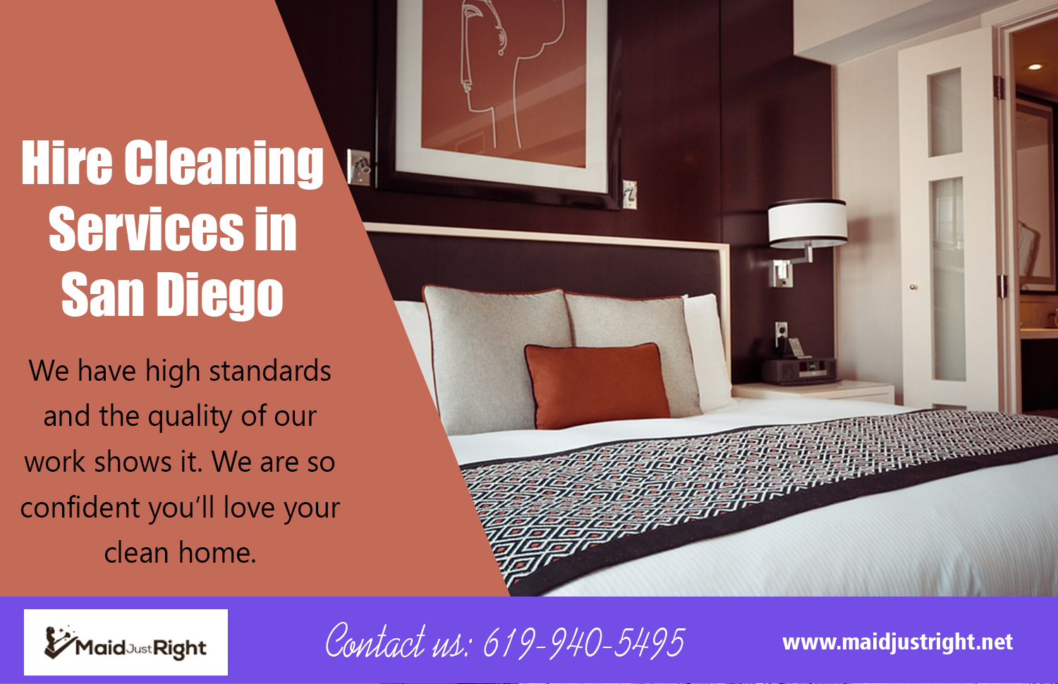 Hire Cleaning Services In San Diego | Call Us - 619-940-5495 | maidjustright.net