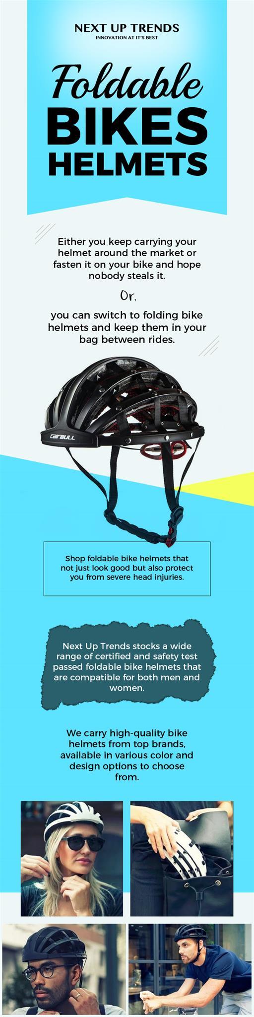 Buy Next-Gen Folding Bike Helmets from Next Up Trends