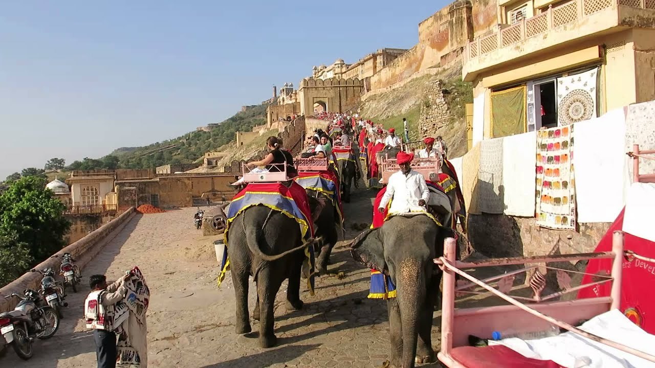 Elephant Ride in Amber Fort