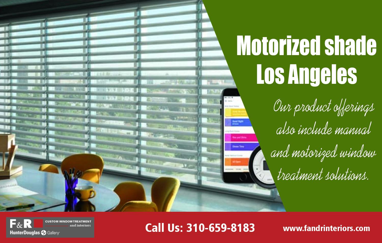 Motorized shade Los Angeles| http://fandrinteriors.com/