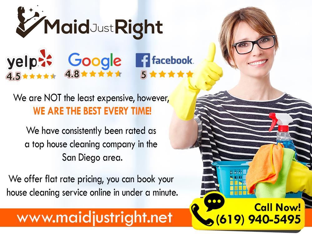 San Diego Maid Services | https://www.maidjustright.net (619) 940-5495