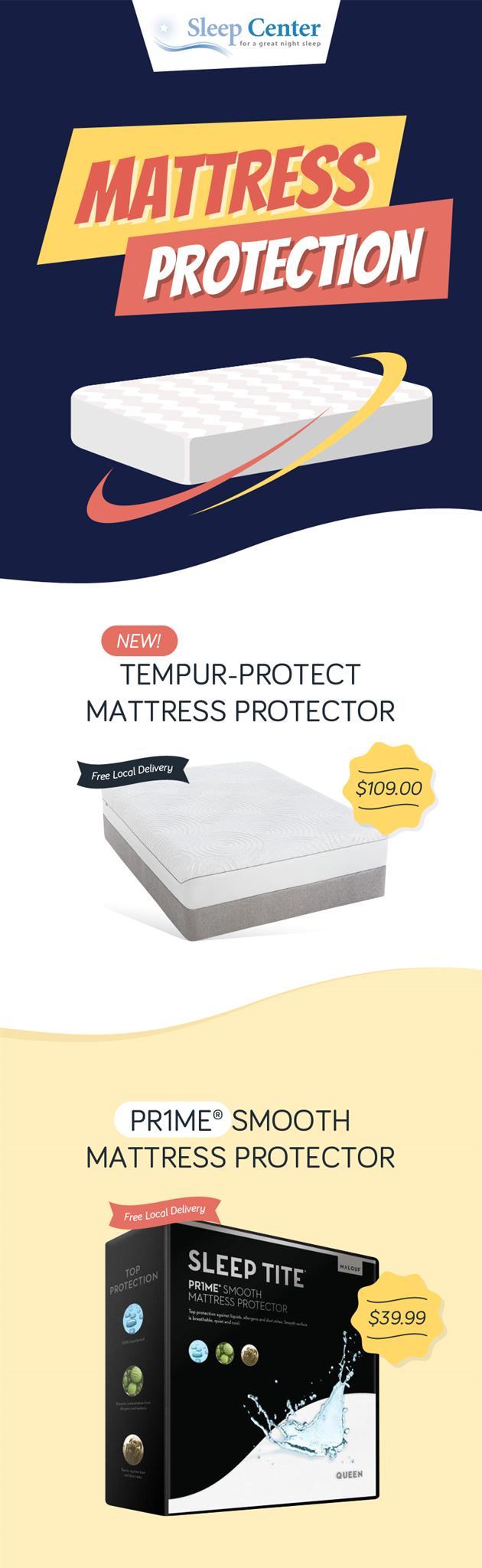 Purchase Quality Mattress Protector in Sacramento from Sleep Center