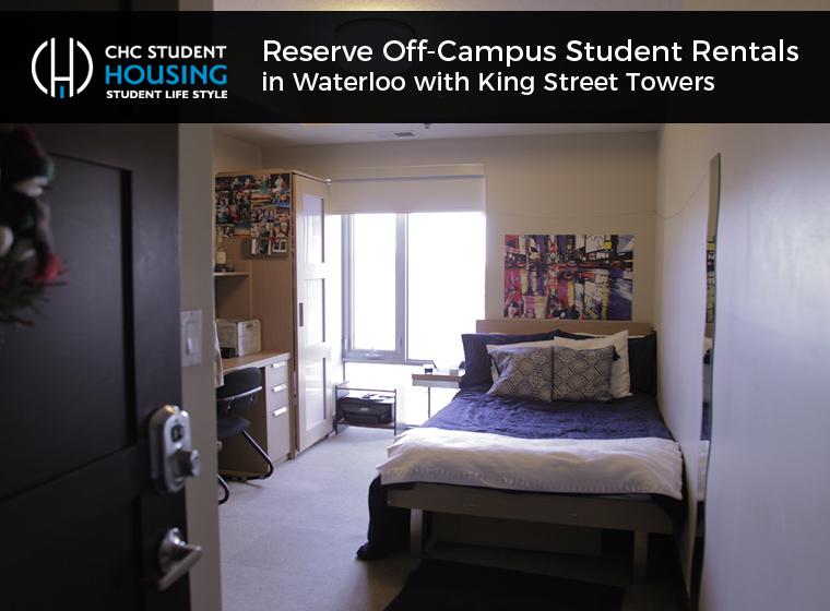Reserve Off-Campus Student Rentals in Waterloo with the King Street Towers