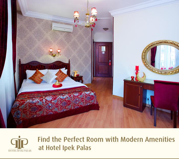 Find the Perfect Room with Modern Amenities at Hotel Ipek Palas