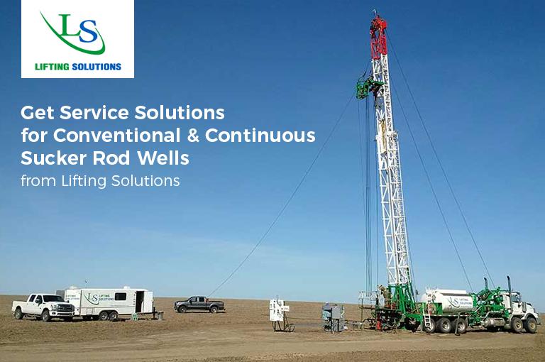 Get Service Solutions for Conventional & Continuous Sucker Rod Wells from Lifting Solutions