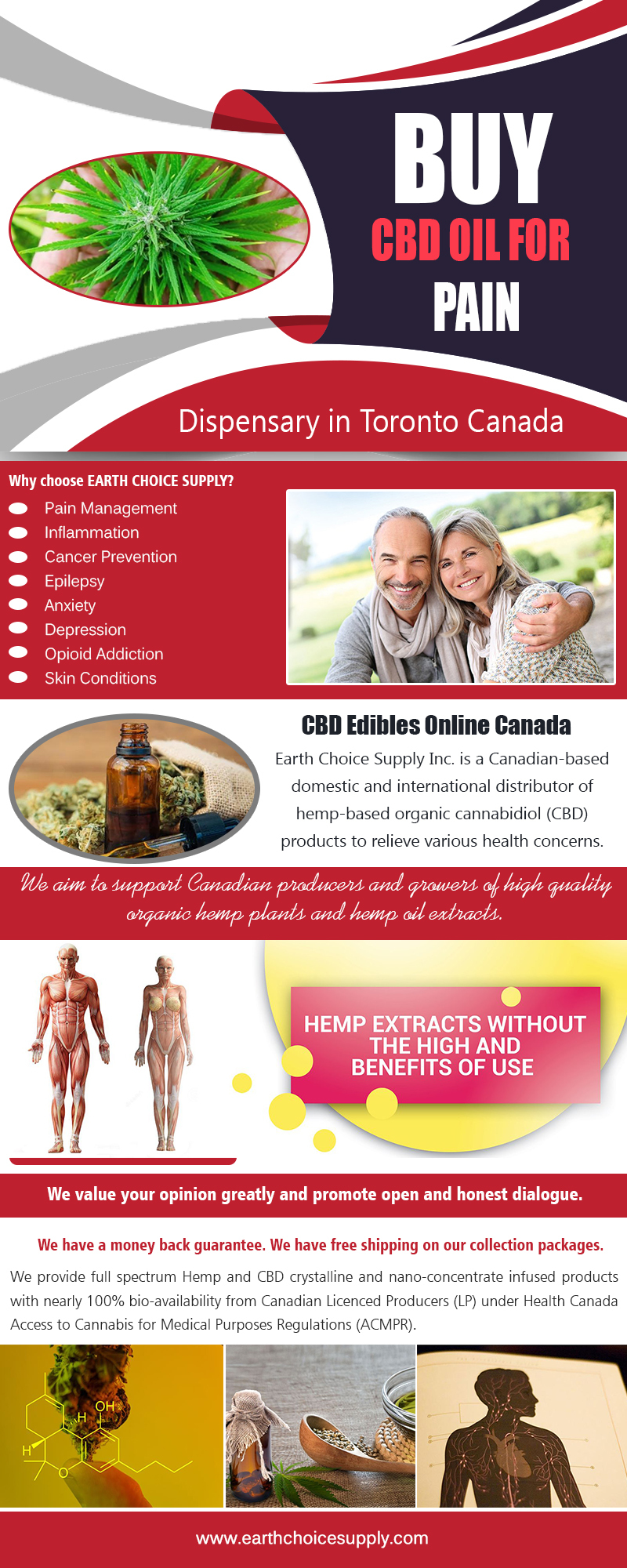 Buy Best CBD Oil for Pain | Call Us - 416-922-7238 | earthchoicesupply.com