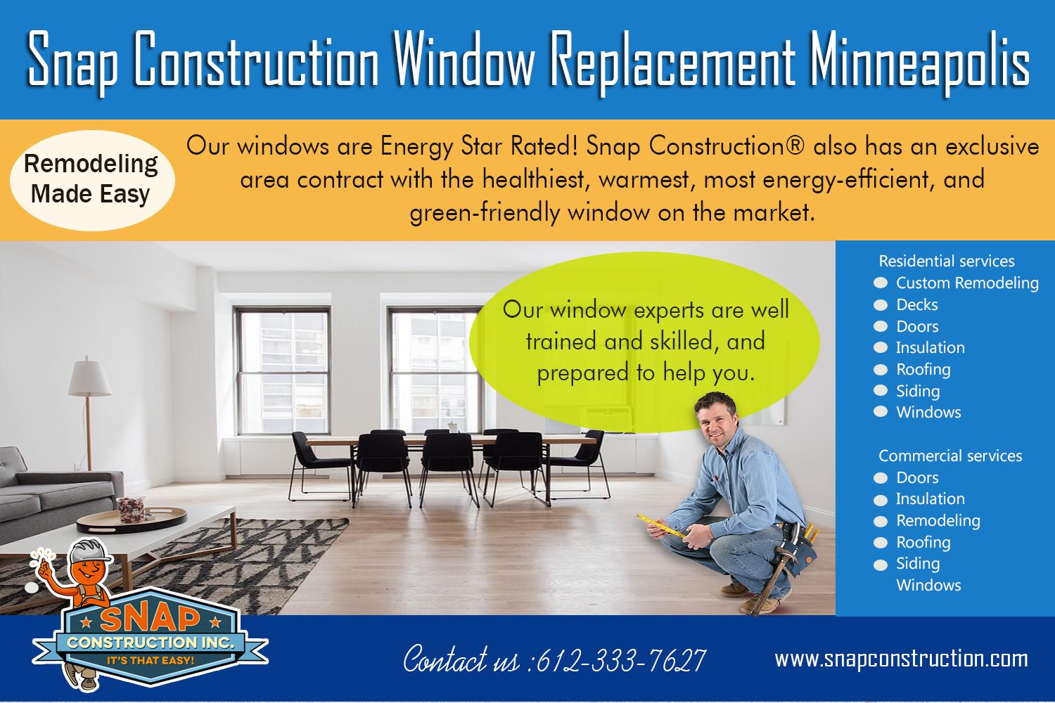 Snap Construction replacement windows mn