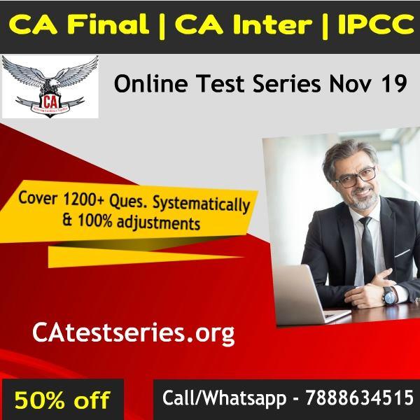 Online Test Series For CA Final