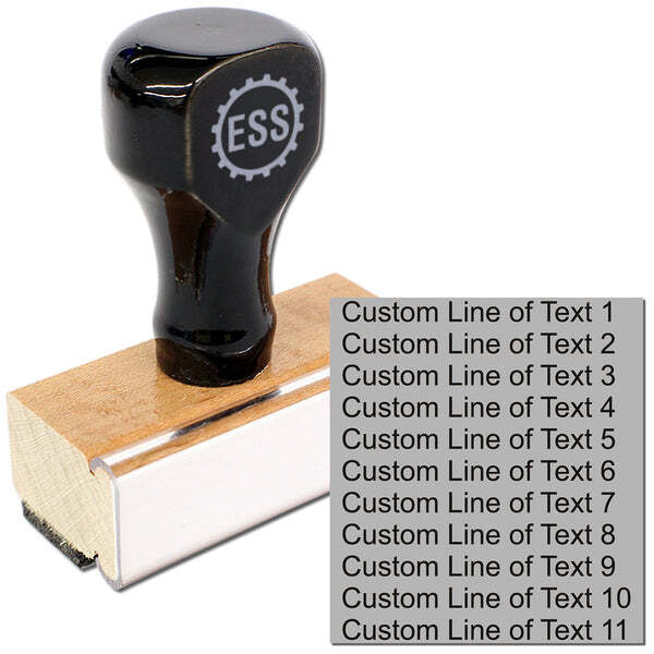11 Line Regular Rubber Stamp | Custom Made Stamp | ESS