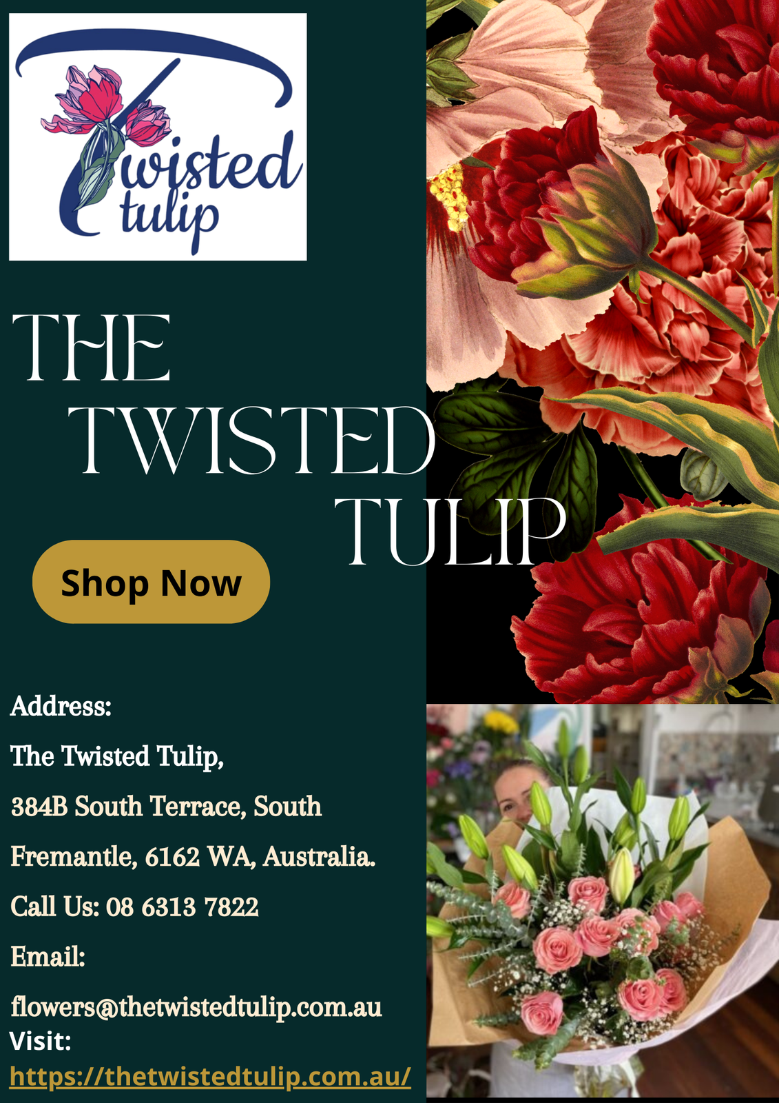Buy Flower Bouquets Fremantle | The Twisted Tulip