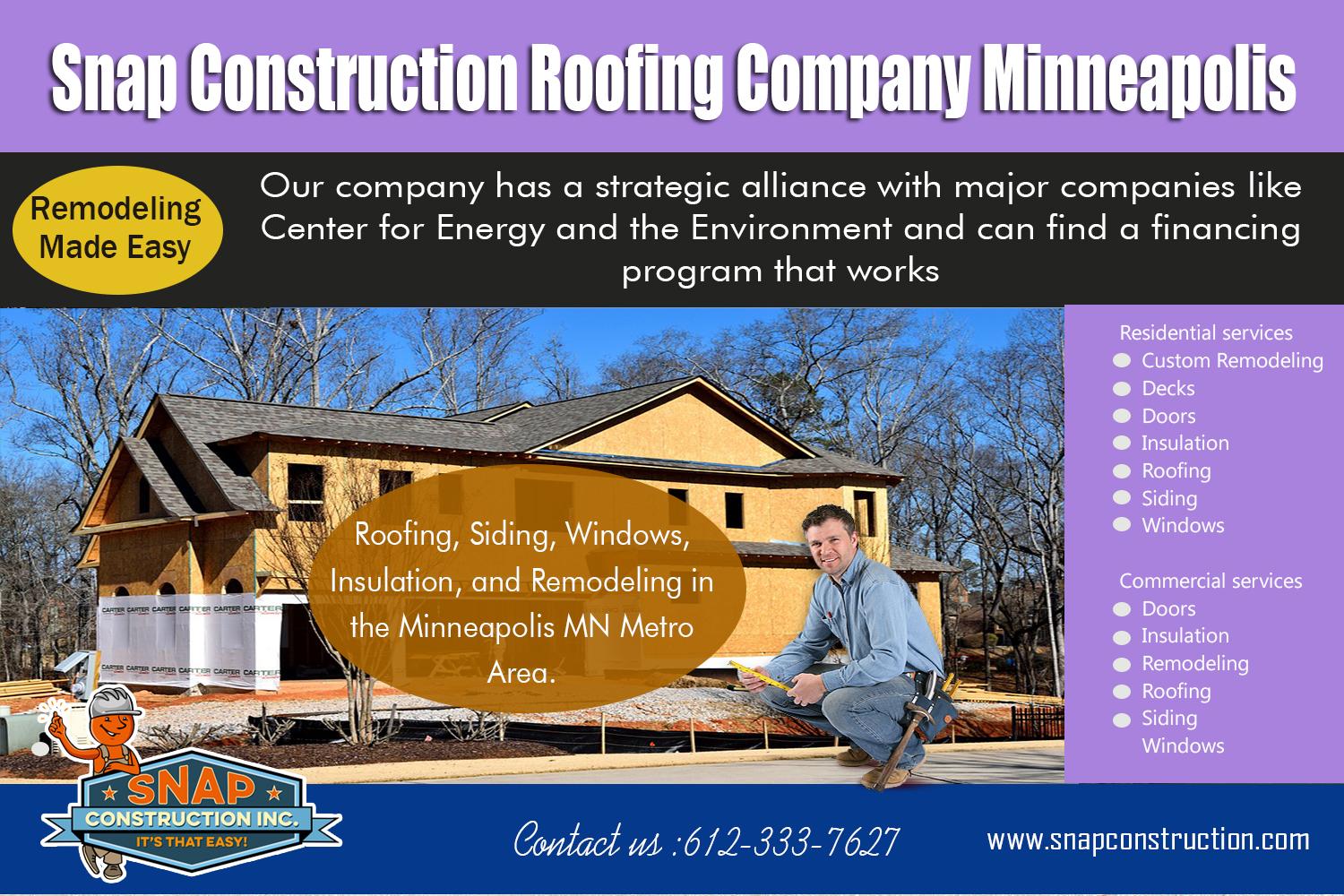Snap Construction roofing contractors bloomington mn
