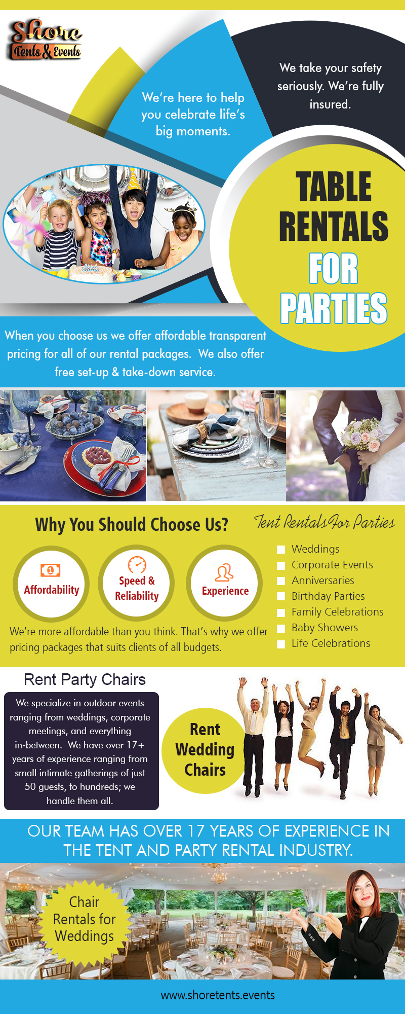 Table Rentals for Parties