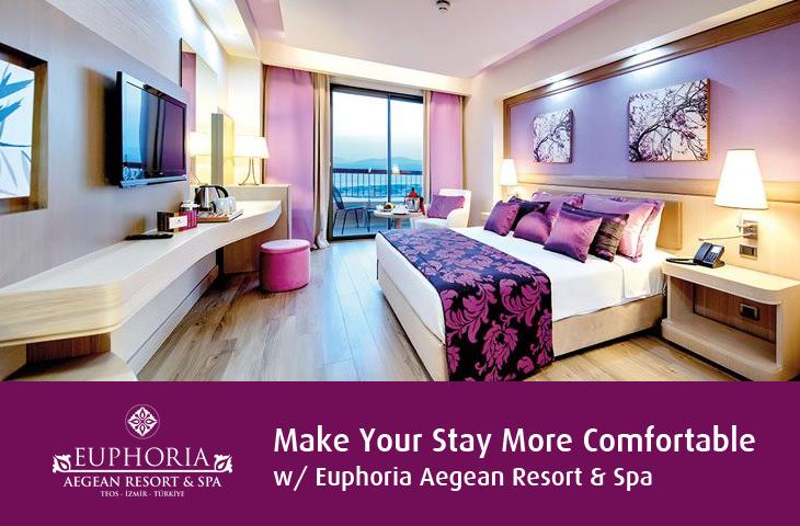 Make Your Stay More Comfortable w/ Euphoria Aegean Resort & Spa