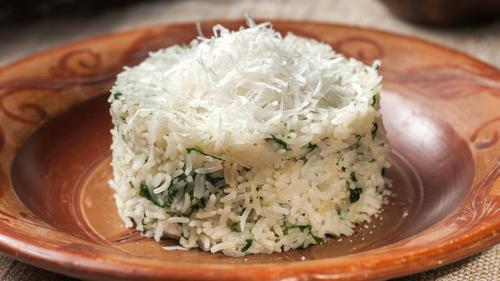 Spinach & Parmesan Rice Recipe