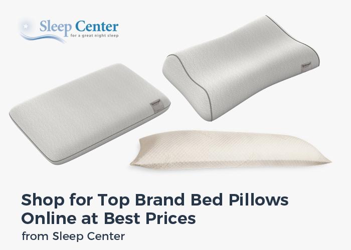 Shop for Top Brand Bed Pillows Online at Best Prices from Sleep Center