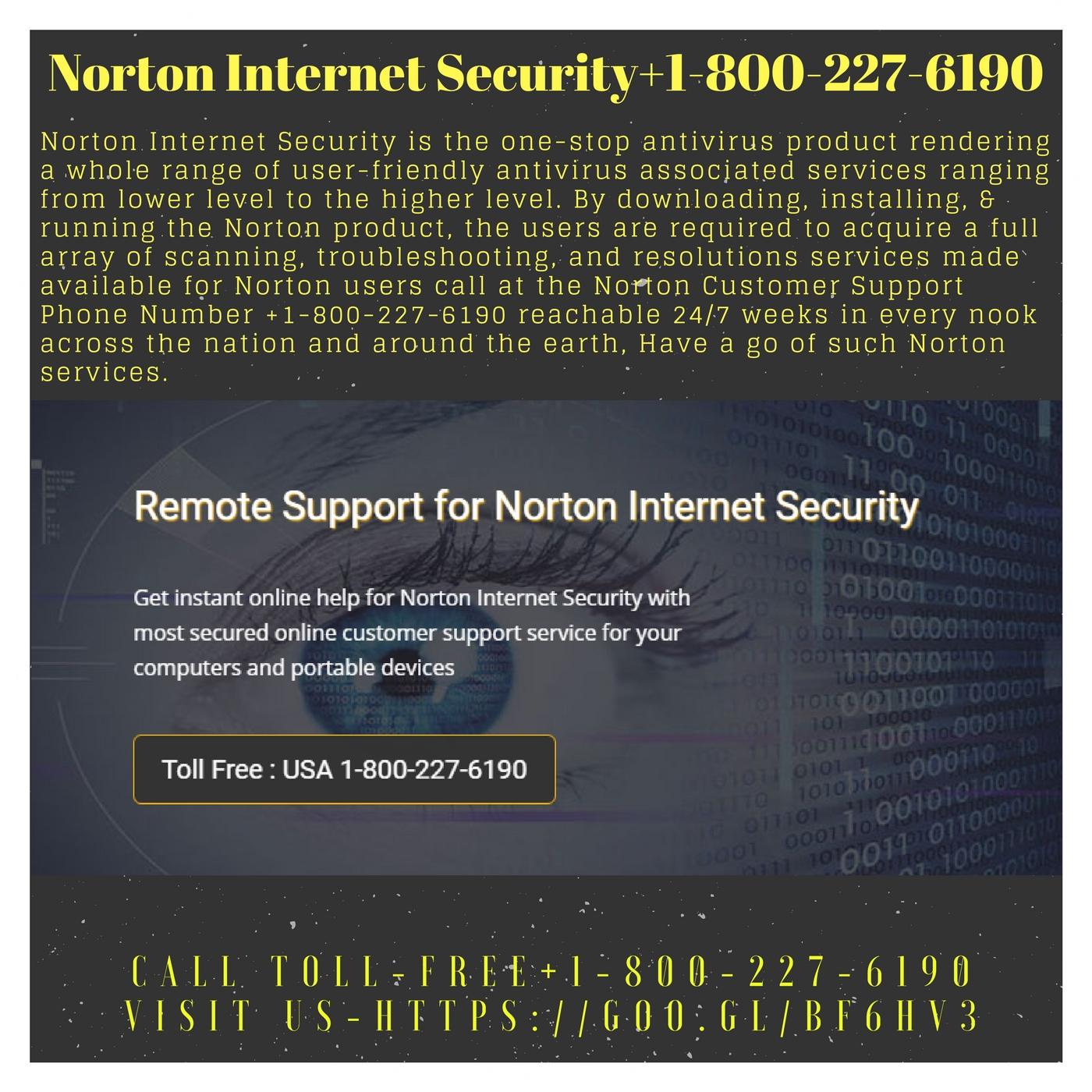 Norton Internet Security +1-800-227-6190