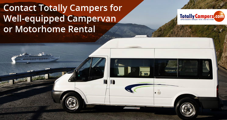 Contact Totally Campers for Well-equipped Campervan or Motorhome Rental