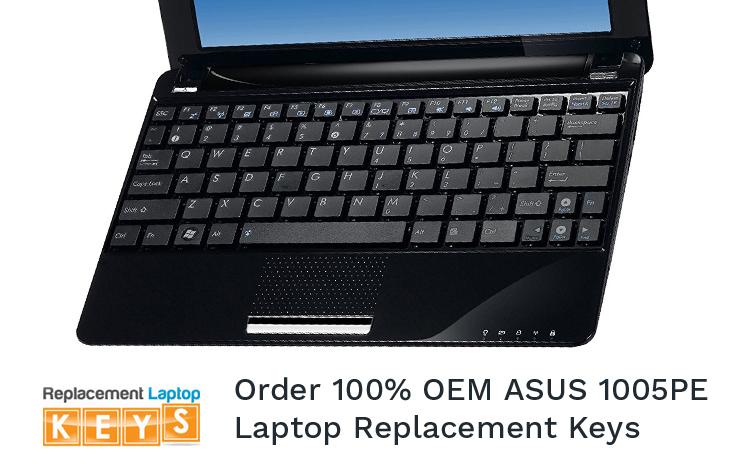 Order 100% OEM ASUS 1005PE Laptop Replacement Keys