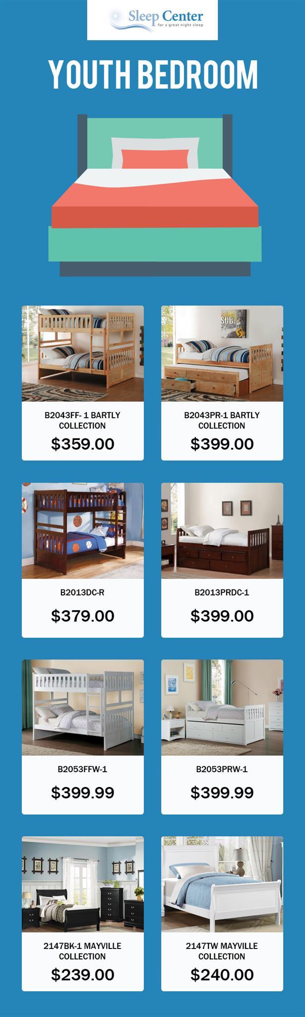 Sleep Center – Your One-Stop-Shop to Buy Youth Bedroom Furniture in Sacramento & Davis, CA
