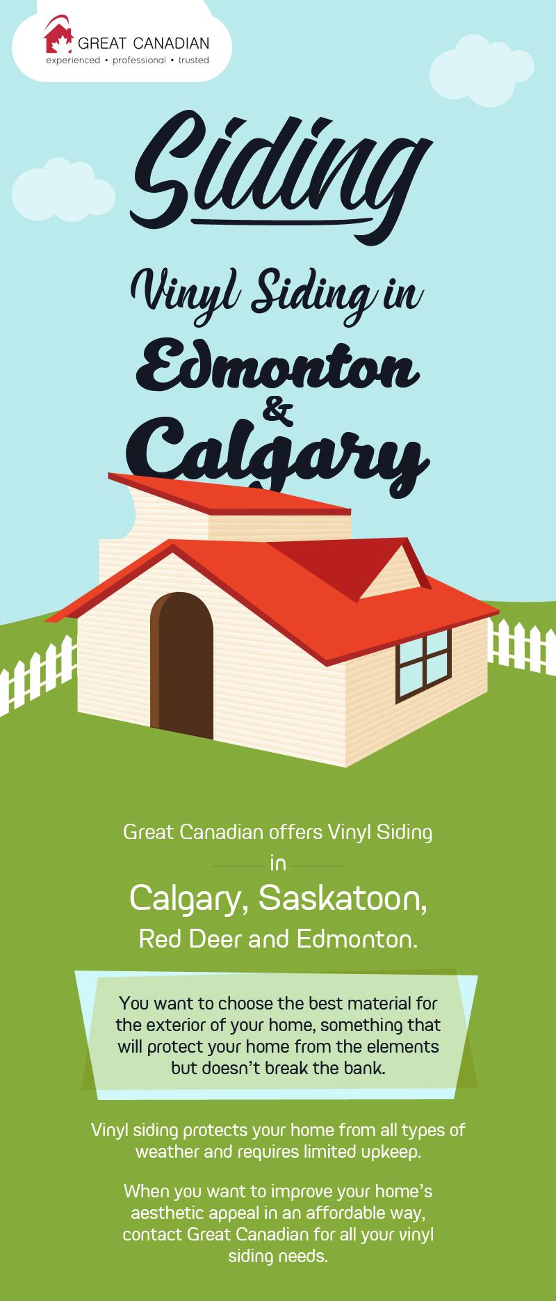 Choose the Best Vinyl Siding in Edmonton & Calgary from Great Canadian