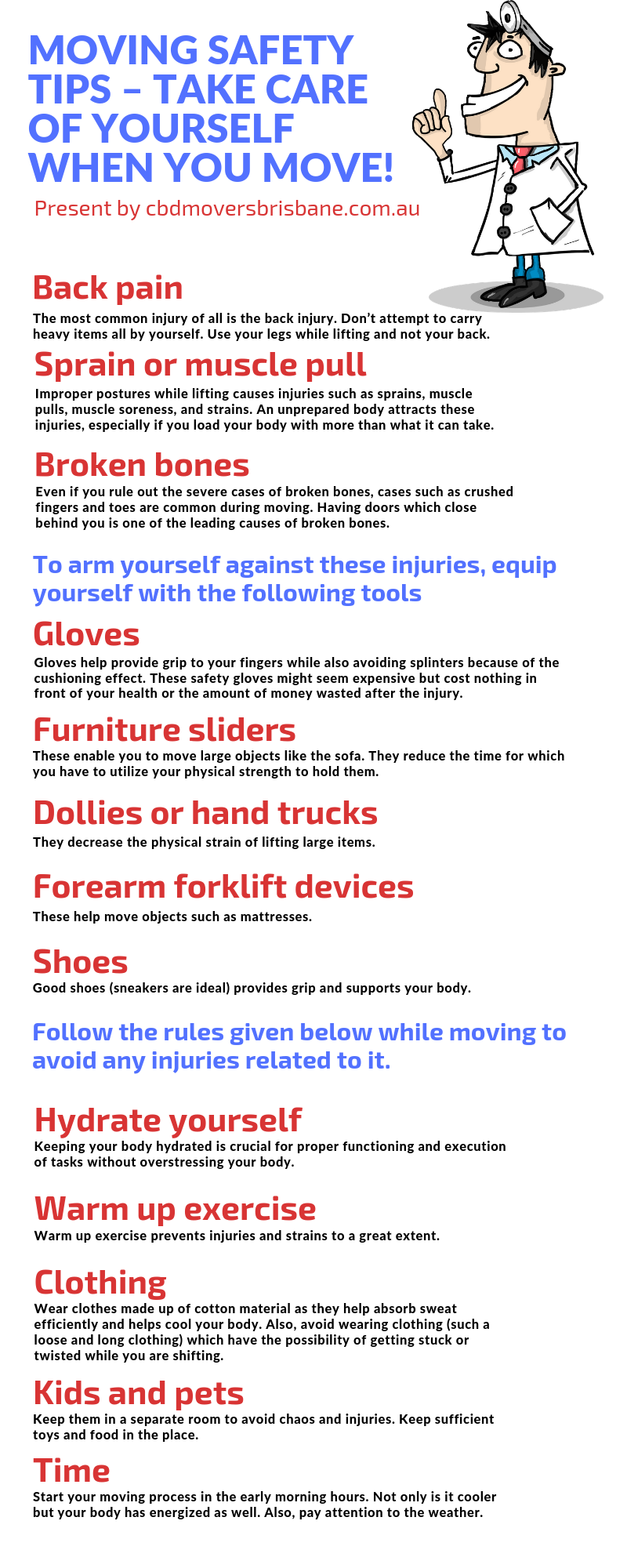 Moving Safety Tips – Take Care Of Yourself When You Move!