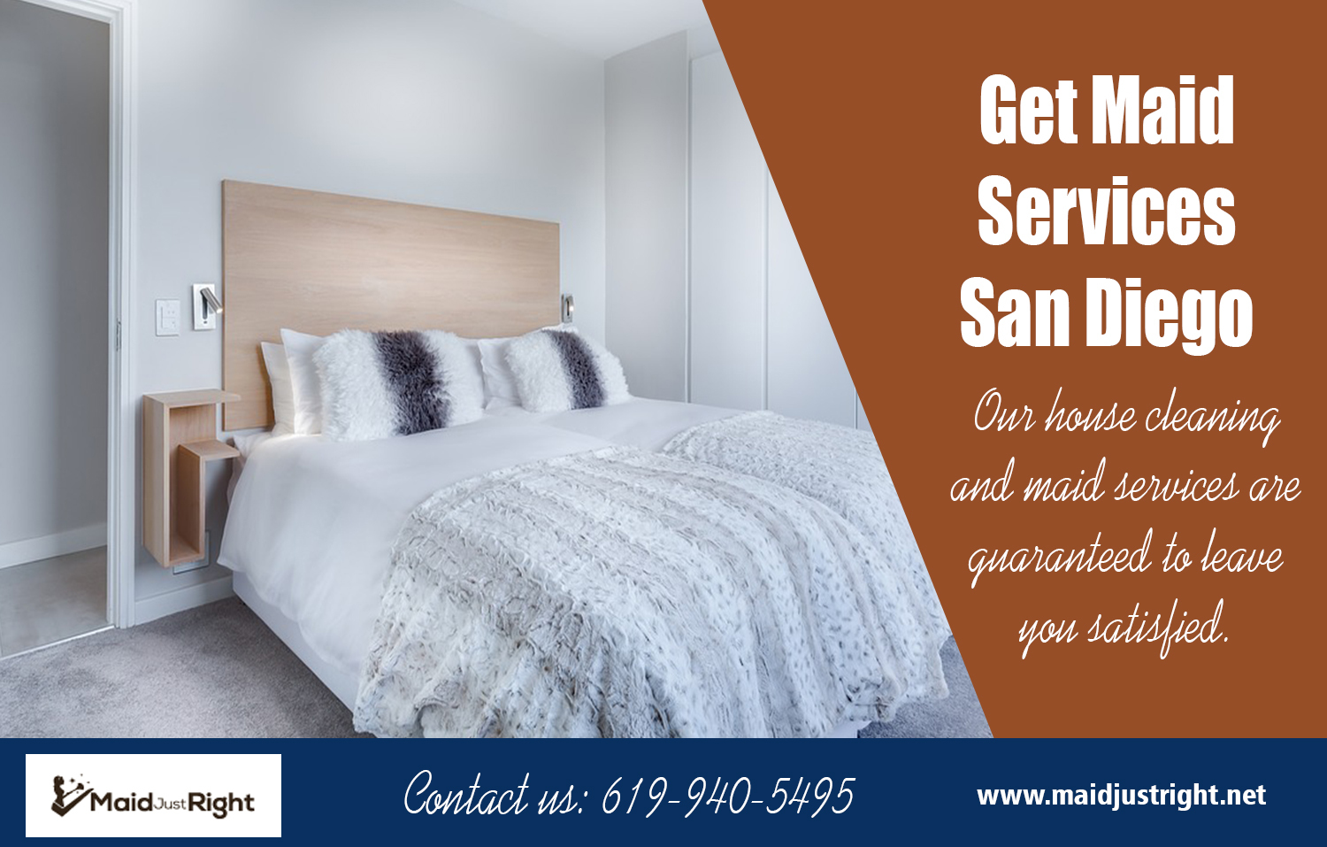 Get Maid Services San Diego | Call Us - 619-940-5495 | maidjustright.net