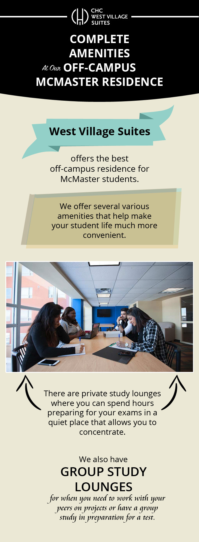 Choose West Village Suites for Premium Student Housing near McMaster University