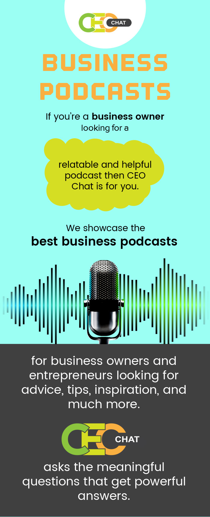 Listen to the Best Business Podcasts for Startups at CEO Chat