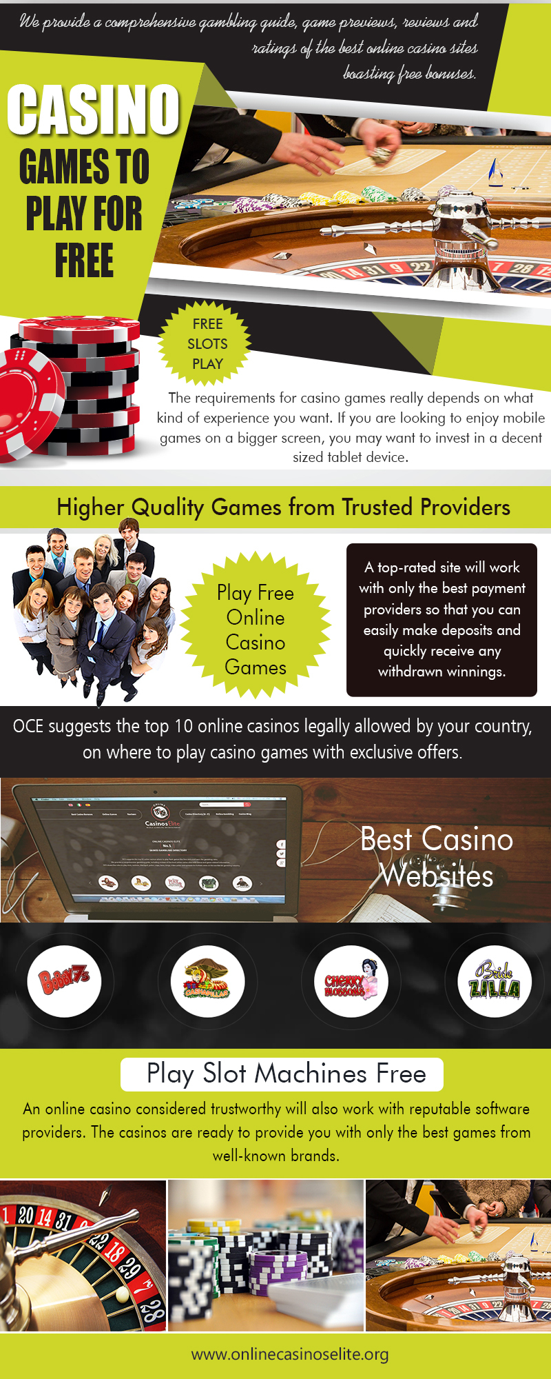 Casino Games to Play for Free | onlinecasinoselite.org