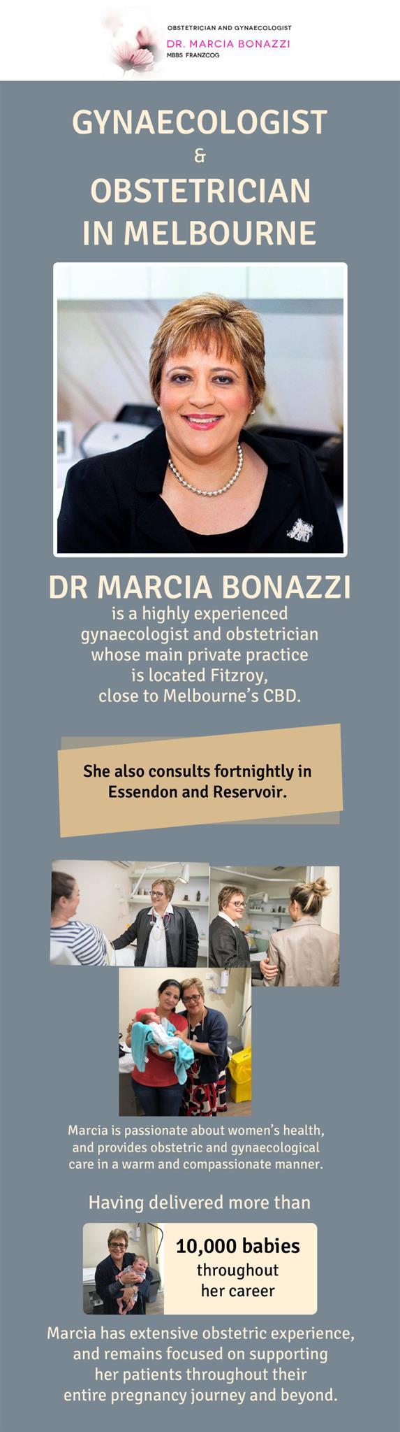 Dr. Marcia Bonazzi – An Experienced Gynaecologist & Obstetrician in Melbourne, VIC