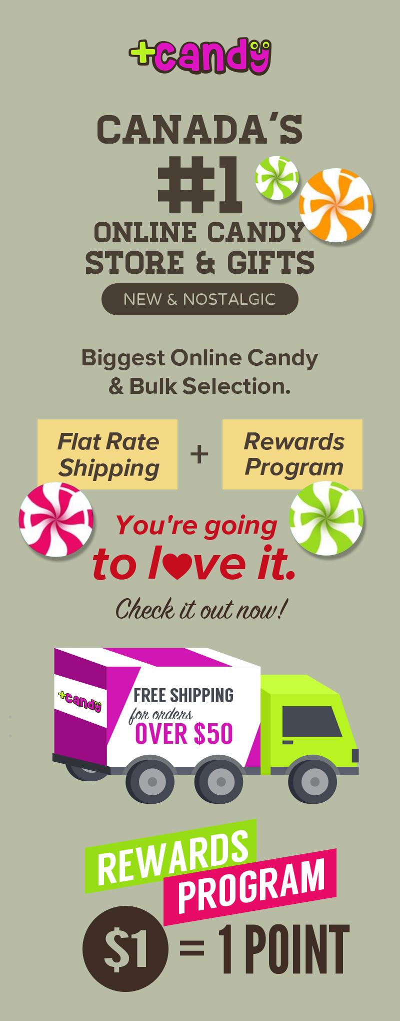 Plus Candy – Canada’s #1 Online Candy and Gifts Store