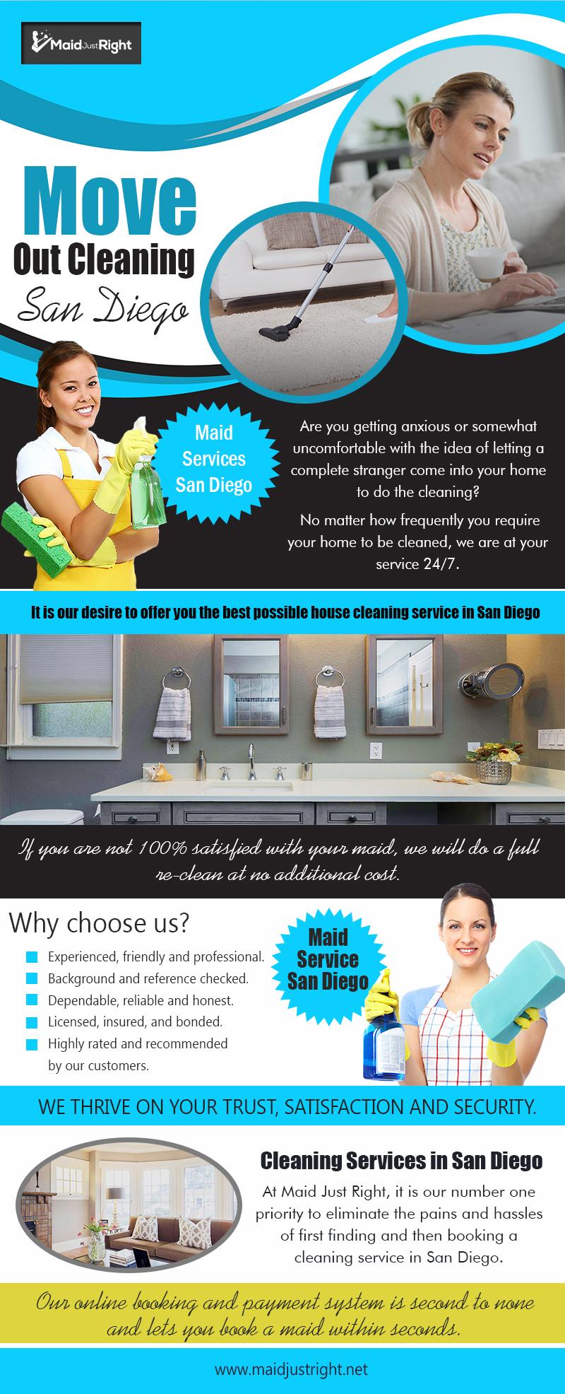 Move Out Cleaning San Diego | https://www.maidjustright.net (619) 940-5495