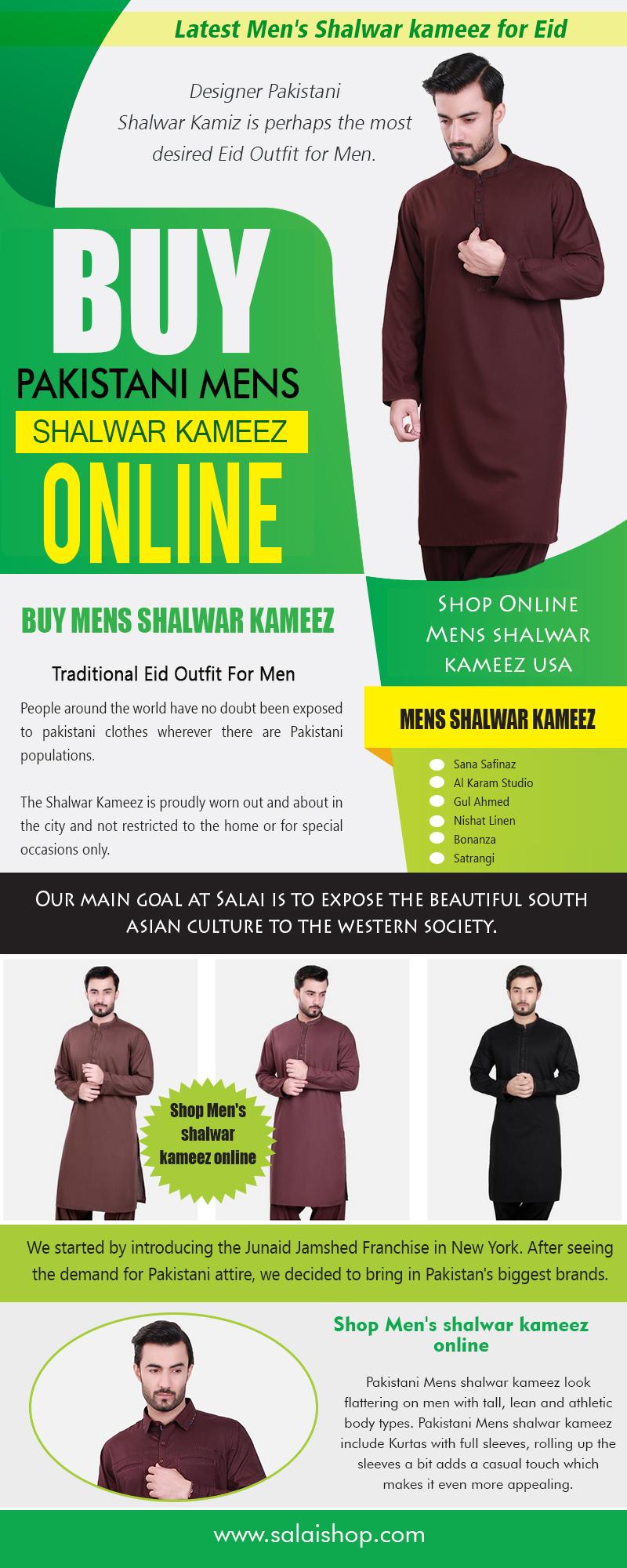 Buy Pakistani Mens shalwar kameez Online
